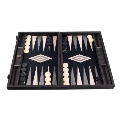 Grey Vavona Burl Backgammon Set