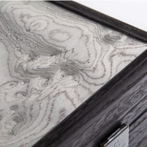 Grey Vavona Burl Backgammon Set