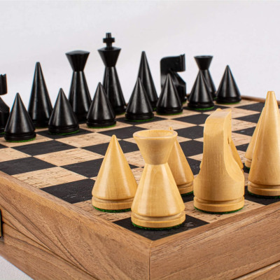 Modern Cork Chess Set