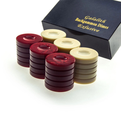 Galalith Backgammon Stones 