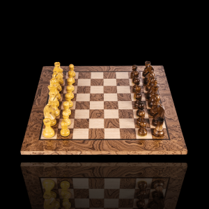 Walnut Burl Chess Set