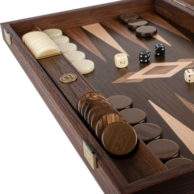 Ziricote Bookmatch Backgammon Set
