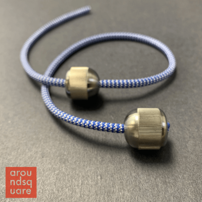 AroundSquare Titans Titanium Begleri Anodisé Bleu, Shinobi Noir