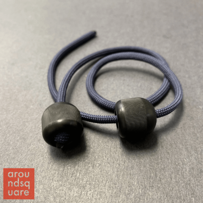 AroundSquare Titans Titanium Begleri Anodisé Bleu, Shinobi Noir