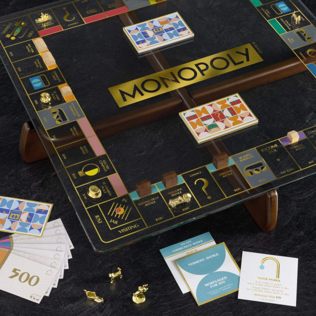 Monopoly Glass Edition| Luxury Board Game Set| JP GAMES