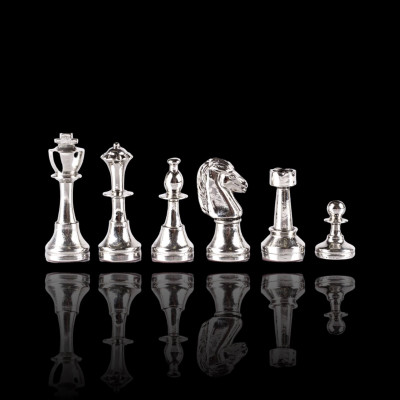 Classic Metal Staunton Chess Pieces