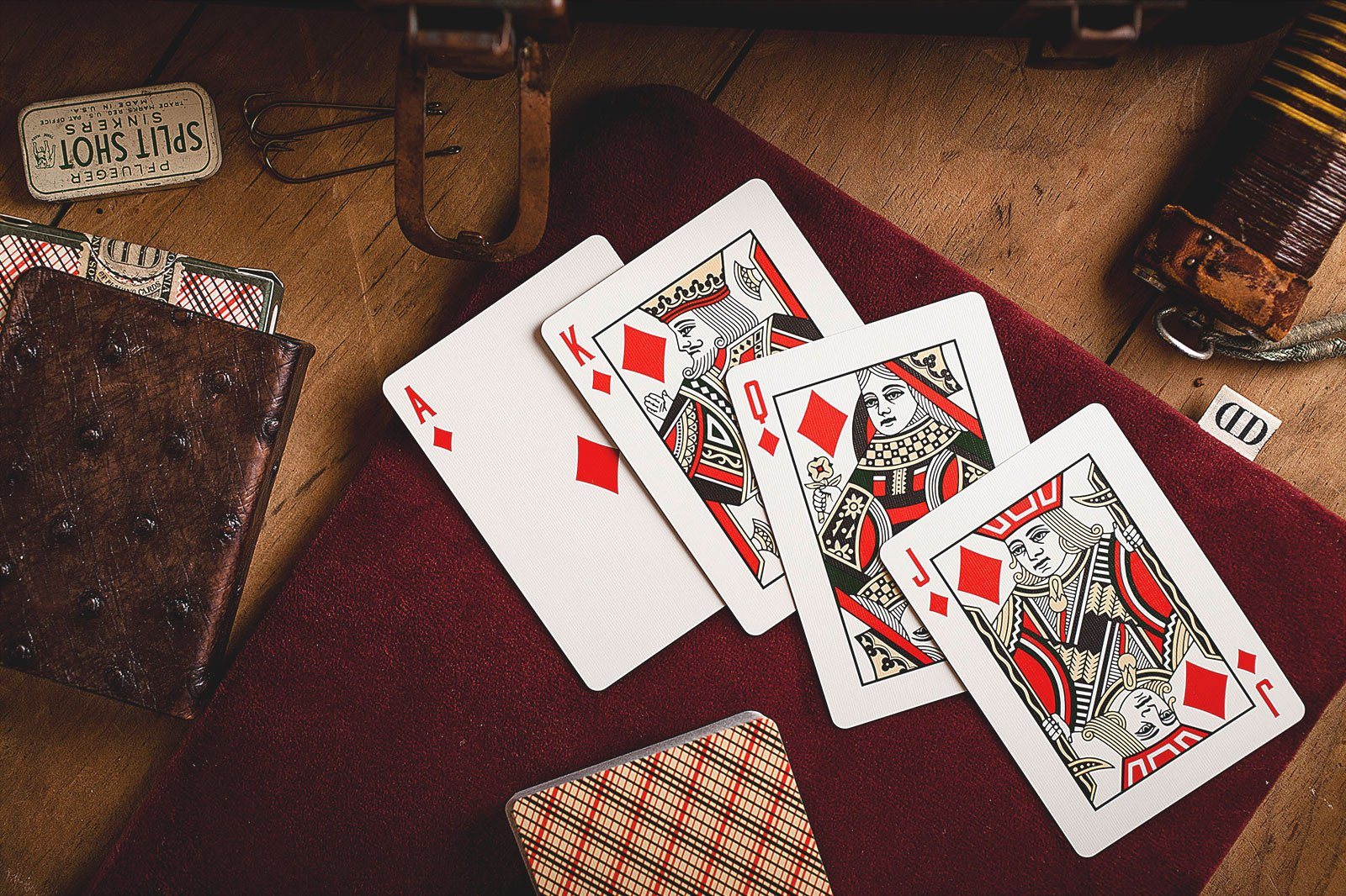 Vintage Plaid Playing Cards 2016